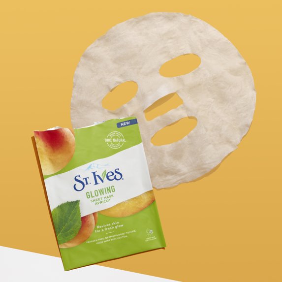 St. Ives Face Sheet Mask Assorted Set – Paraben-Free Facial Masks for Hydration,smoothing & Glowing (3 Pack)