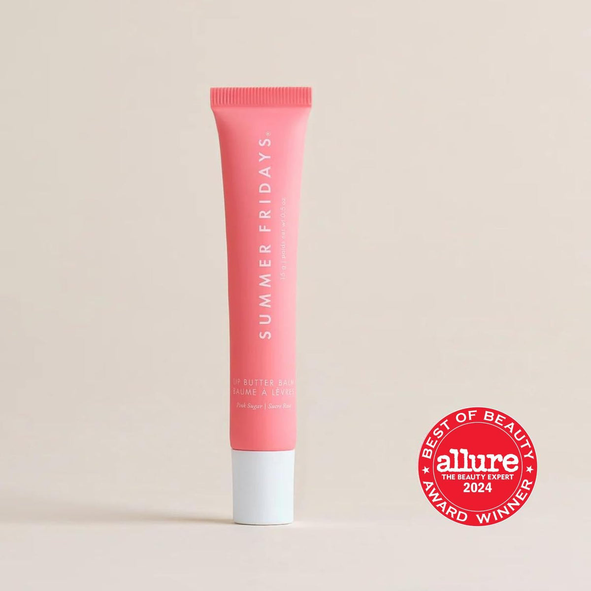 Summer Fridays Lip Butter Balm – Pink Sugar | Hydrating Glossy Lip Balm