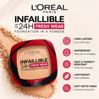 L'Oréal Paris Infallible 24H Fresh Wear Powder Foundation (Full Coverage & Waterproof)