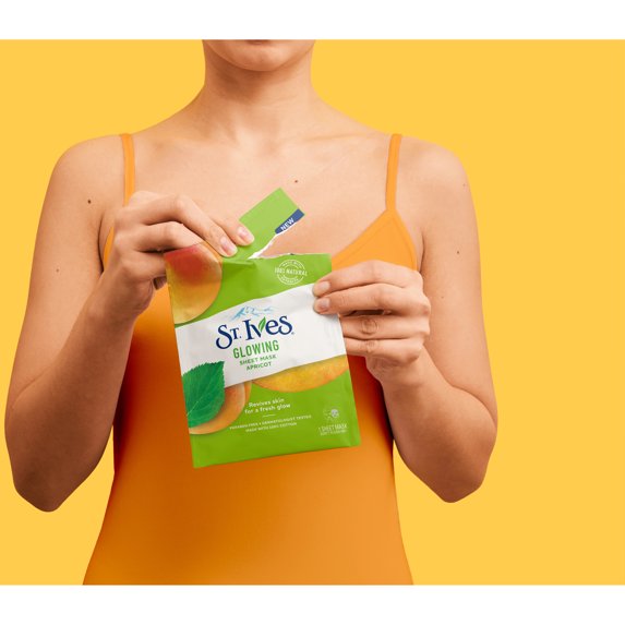 St. Ives Face Sheet Mask Assorted Set – Paraben-Free Facial Masks for Hydration,smoothing & Glowing (3 Pack)