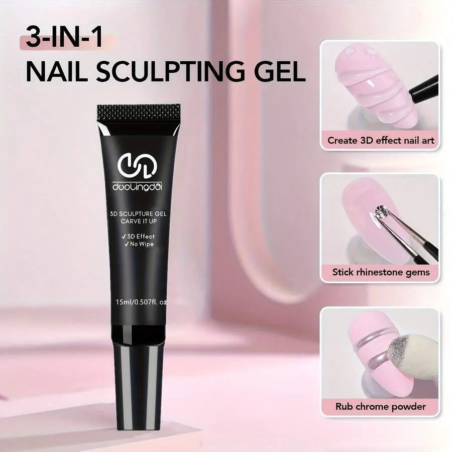 3D Gel - Nail Art Modeling Gel, Suitable for Nail Design