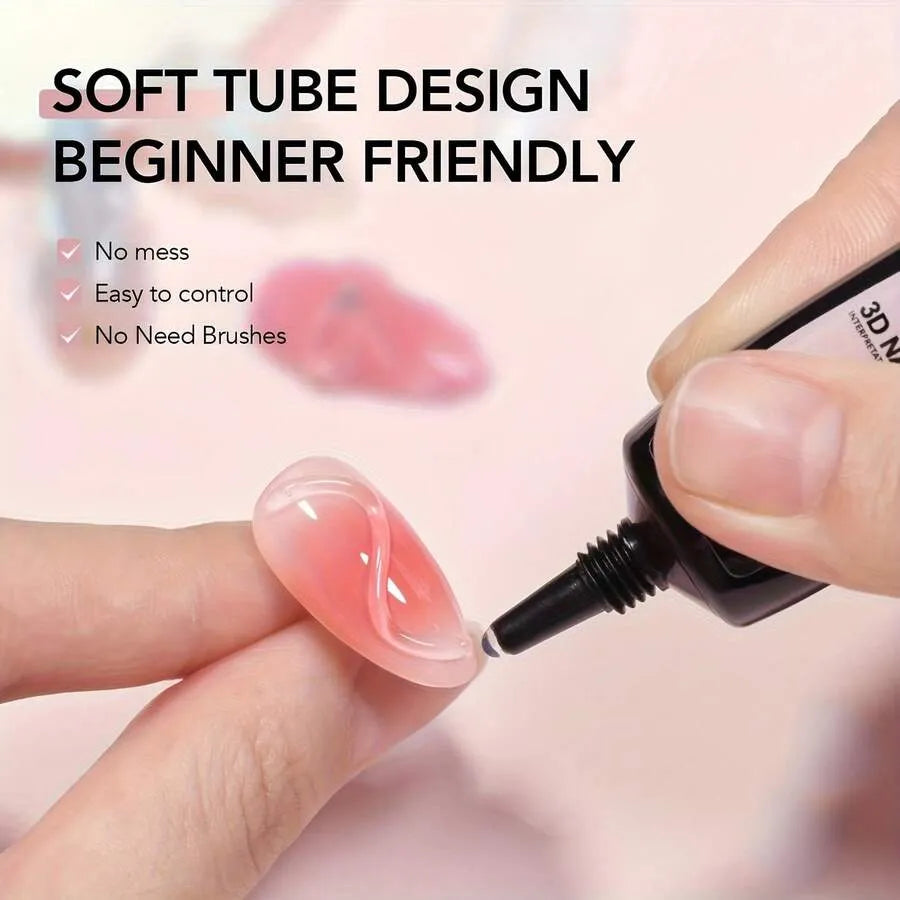 3D Gel - Nail Art Modeling Gel, Suitable for Nail Design