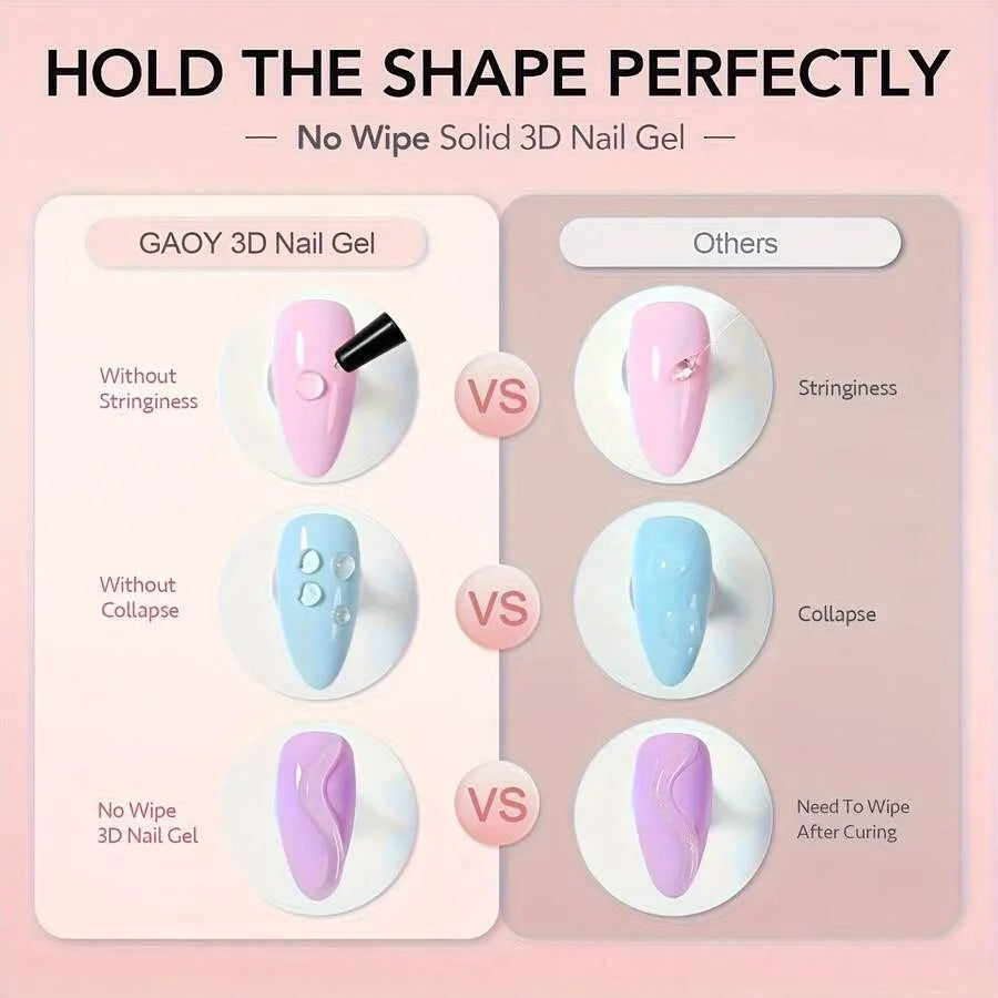 3D Gel - Nail Art Modeling Gel, Suitable for Nail Design